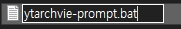 ytarchvie 배치 파일 만들기 4