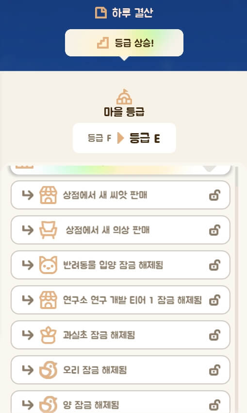 코랄 아일랜드 마을 등급