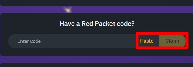 바이낸스 레드 패킷 코드